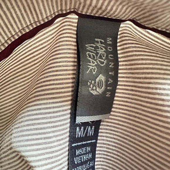 Mountain Hardwear Citypass Popover Shirt Womens Medium Brown Cream Tunic Outdoor - Picture 11 of 11